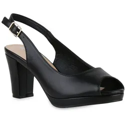 Damen Klassische Sandaletten in Schwarz