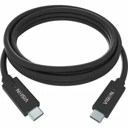 VISION 1m Black USB-C Cable