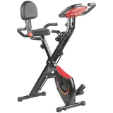PEARL sports 2in1-Klapp-Heimtrainer, 2 Expander, Tablet-Halter, 2,5 kg Schwungmasse