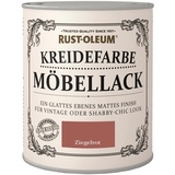 Rust Oleum Möbellack Kreidefarbe Ziegelrot 750 ml