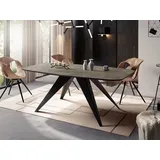 WFL GROUP Ausziehtisch 180 x 76 x 90 cm grau
