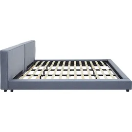 Home Deluxe Bett mit Ablage GALAXIS Größe: 270 x 200 cm Farbe: Grau Bett Mit Matratze 180x200 -