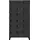 vidaXL Schließfachschrank Anthrazit 90x40x180 cm Stahl