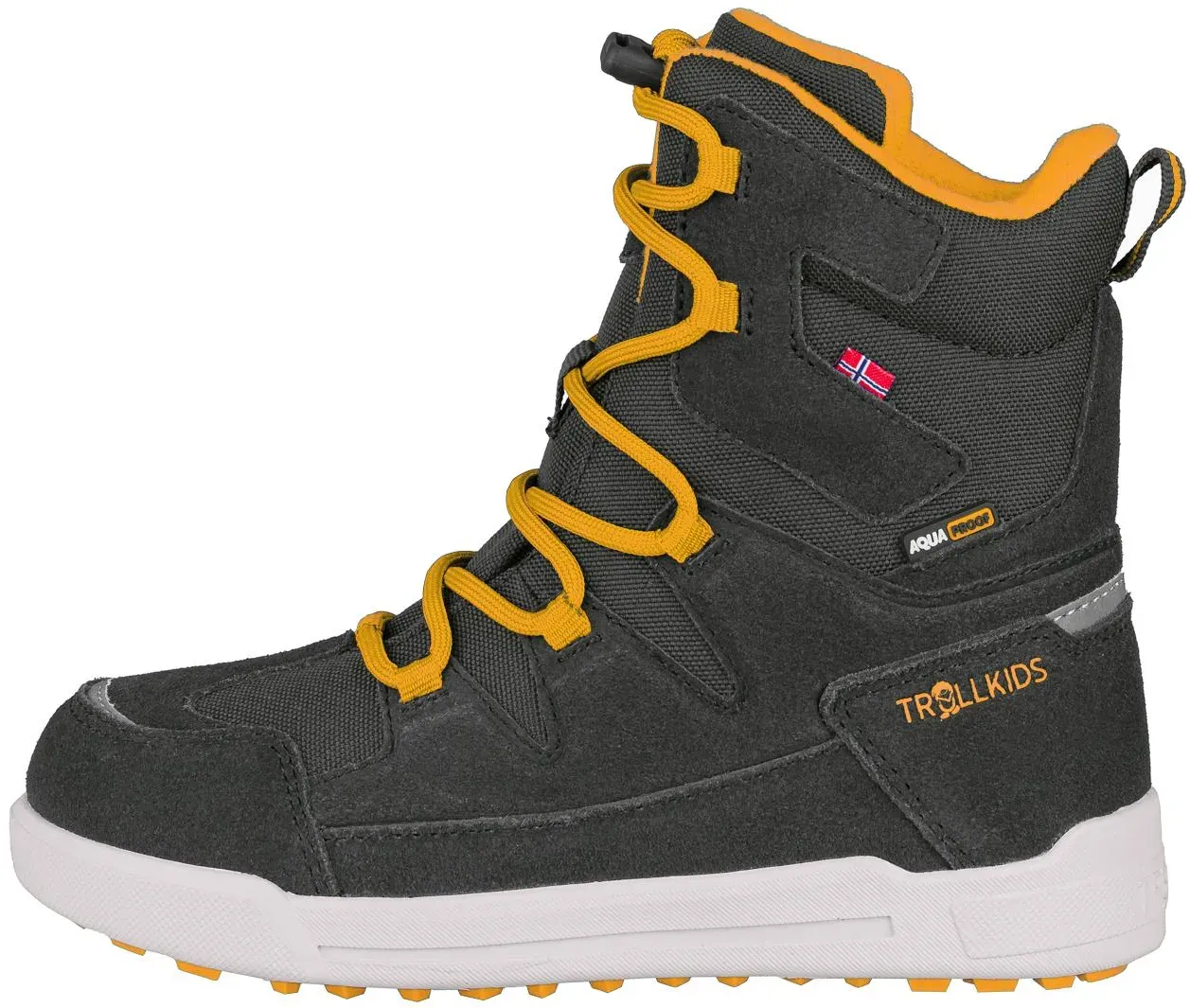 Trollkids Kinder Finmark Winterstiefel - 33 - anthracite/golden yellow