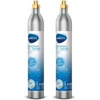 BRITA CO2-Zylinder 2-er Pack für Wassersprudler (bis zu 60l gesprudeltes Wasser pro Füllung)