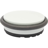 Wagner Bodentürstopper BIG DISK COLOR LIGHT GREY - Durchmesser Ø 98 x 30 mm, Industriestahl beschichtet, thermoplastischer Gummi, hellgrau, 750 g - 15516801