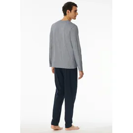 SCHIESSER Schlafanzug lang Blau XL