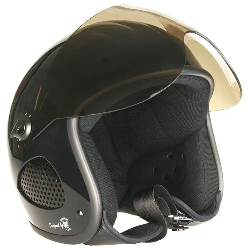 Bores Gensler Slight II Jet helm, zwart, M