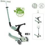 Globber 3-in-1 Fahrzeug Go-Up Active Lights Eco pistazie mit Leuchtrollen