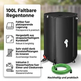 MuCoLa Regentonne 100 l schwarz