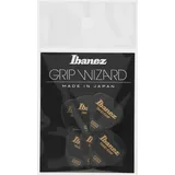 IBANEZ Grip Wizard Series Sand Grip Flat Pick - schwarz 6 Stück (PPA16MSG-BK)