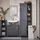 SoBuy Hochschrank BZR104 60 x 170 x 37 cm Grau Holzwerkstoff