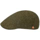 Mayser Classic Tweed Flatcap Schirmmütze Schiebermütze Wollcap Herren - Made in The EU Winter Herbst-Winter - 62 cm grün - 62