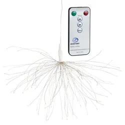 Lichterdraht LED FIREWORK - silber - D 40 cm