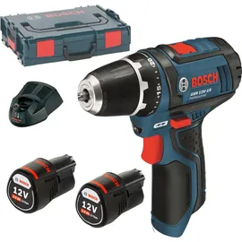 Bosch GSR 12V-15 Professional inkl. 2 x 2 Ah + L-Boxx 0601868109