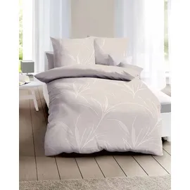 KAEPPEL Mako-Satin Beige 135 x 200 cm + 2 x 80 x 80 cm