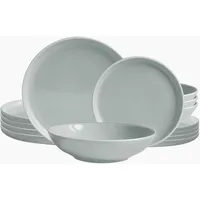Echtwerk Nerea Tafelservice 18-tlg. Grau/Nature-Design