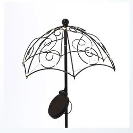 MARELIDA Solarleuchte schwarz spritzwassergeschützt Dämmerungssensor IP44