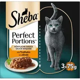 Sheba Perfect portions, 6x37,5 Gramm Katzennassfutter mit Truthahn