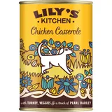 Lily's Kitchen Natürliches Nassfutter für ausgewachsene Hunde, Dosen, Huhn und Truthahn (6 x 400g dosen)