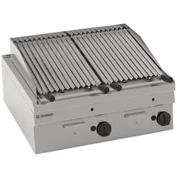 KBS Gastrotechnik Gas Lavasteingrill 2 Heizzonen Ready 600 Tischgerät