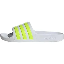 adidas Aqua Adilette Kids Cloud White / Solar Slime / Cloud White 33