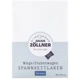 Julius Zöllner Spannbetttuch Jersey weiß 90/40