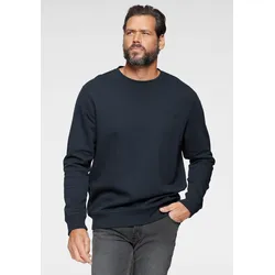 Sweatshirt, Langarm, Basic-Stil, unifarben, Rundhalsausschnitt, Gr. XXL (60/62), dunkelblau, , 13343157-XXL