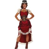 Fiestas Guirca Kostüm Western Lady - Steampunk Verkleidung für Damen S | S