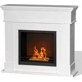 Kamin Divina Fire Cambridge Weißes Holz 110 Cm 36 Cm
