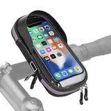 TYBYBB Fahrrad Handyhalterung Wasserdicht Handytasche Fahrrad mit Regenhaube, 360° Drehbarem Handyhalterung Motorrad Wasserdicht Für Smartphones bis zu 7 Zoll für Montainbikes, Ebikes, Rennrad