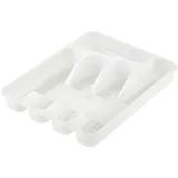 KEEEPER Besteckkasten Pablo 5 Fächer 26,5 cm Weiß