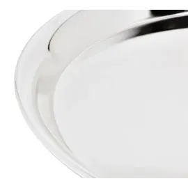 Edzard Tablett, Serviertablett Marlene, rund, versilbert, hochglanzpoliert, Durchmesser 34 cm