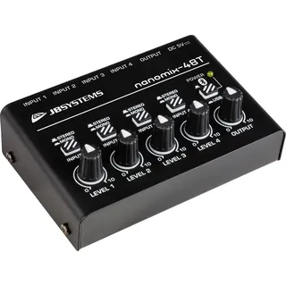 JB-Systems NANOMIX-4BT USB Interface 4-Kanal Line Mixer