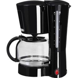 Exquisit Kaffeemaschine, KA3102SWI, schwarz ,12 Tassen, Filterkaffeemaschine