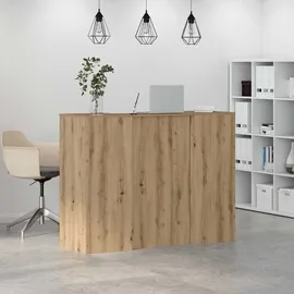 vidaXL Empfangstheke Artisan-Eiche 135x50x103,5 cm Holzwerkstoff