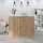 vidaXL Empfangstheke Artisan-Eiche 135x50x103,5 cm Holzwerkstoff
