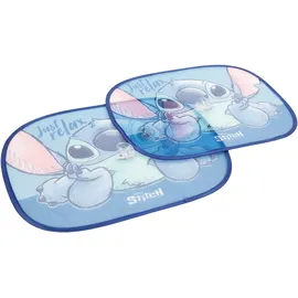 tataway Paar Lilo & Stitch Disney Lilo & Stitch Seitenmarkisen 44x35 cm — Sonnenschutz für Kinder mit Stitch-Grafiken auf fliederfarbenem Hintergrund