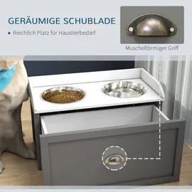 PawHut Hundenapf Grau - Gr.: onesize