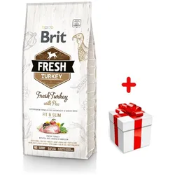 Brit Fresh Truthahn & Erbsen Adult Fit & Slim 12kg+ Überraschung für den Hund