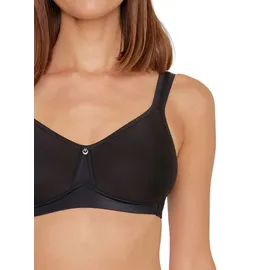 SUSA "2er Pack Spacer BH ohne Bügel Catania", Damen, Gr. 80, Cup B, schwarz (schwarz schwarz), Stoff, Obermaterial: 43% Polyamid PA. 39% Polyester PES. 18% Elasthan EL., BHs T-Shirt-BH