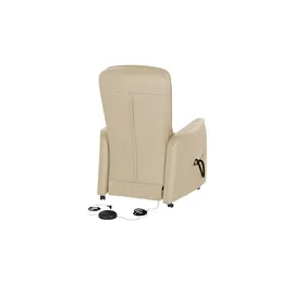 HIMOLLA Fernsehsessel 7568 Leder 77 x 110 x 93 cm Beige elektrisch