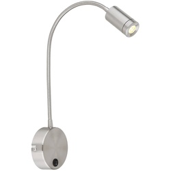 Globo LED-Wandleuchte Milly Alu, Eisen, Stahl & Metall Silber