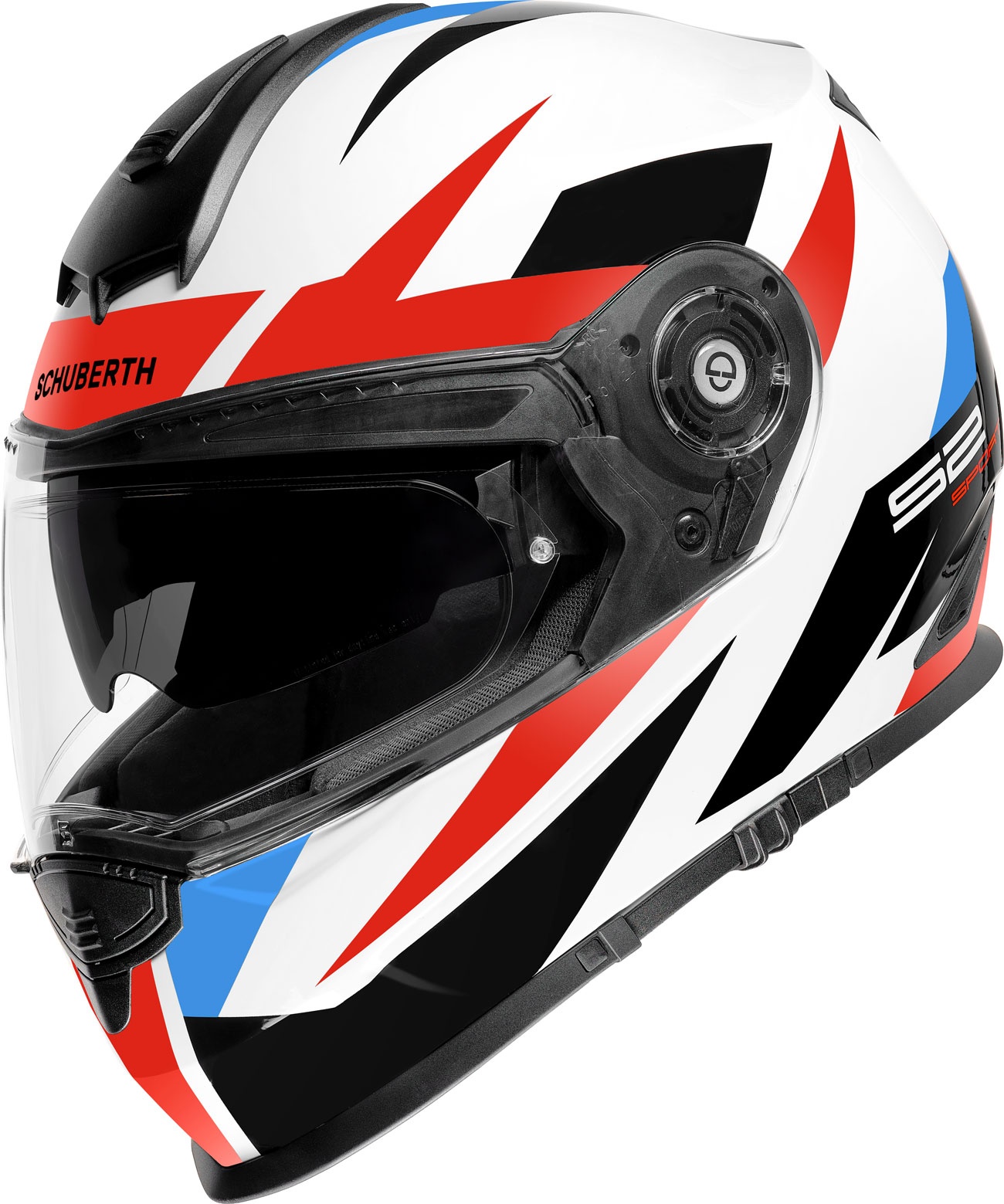 Schuberth S2 Sport Polar, casque intégral - Blanc/Noir/Rouge/Bleu - S (54/55)