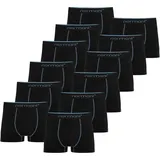 Normani Boxershorts unifarben blau / schwarz 3XL 12er Pack