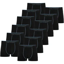 Normani Boxershorts unifarben blau / schwarz 3XL 12er Pack
