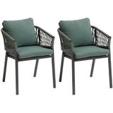Hesperide Oriengo Gartensessel 2 St. 0 x 0 x 0 cm olivengrün/graphit