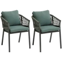 Hesperide Oriengo Gartensessel 2 St. 0 x 0 x 0 cm olivengrün/graphit