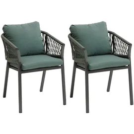 Hesperide Oriengo Gartensessel 2 St. 0 x 0 x 0 cm olivengrün/graphit