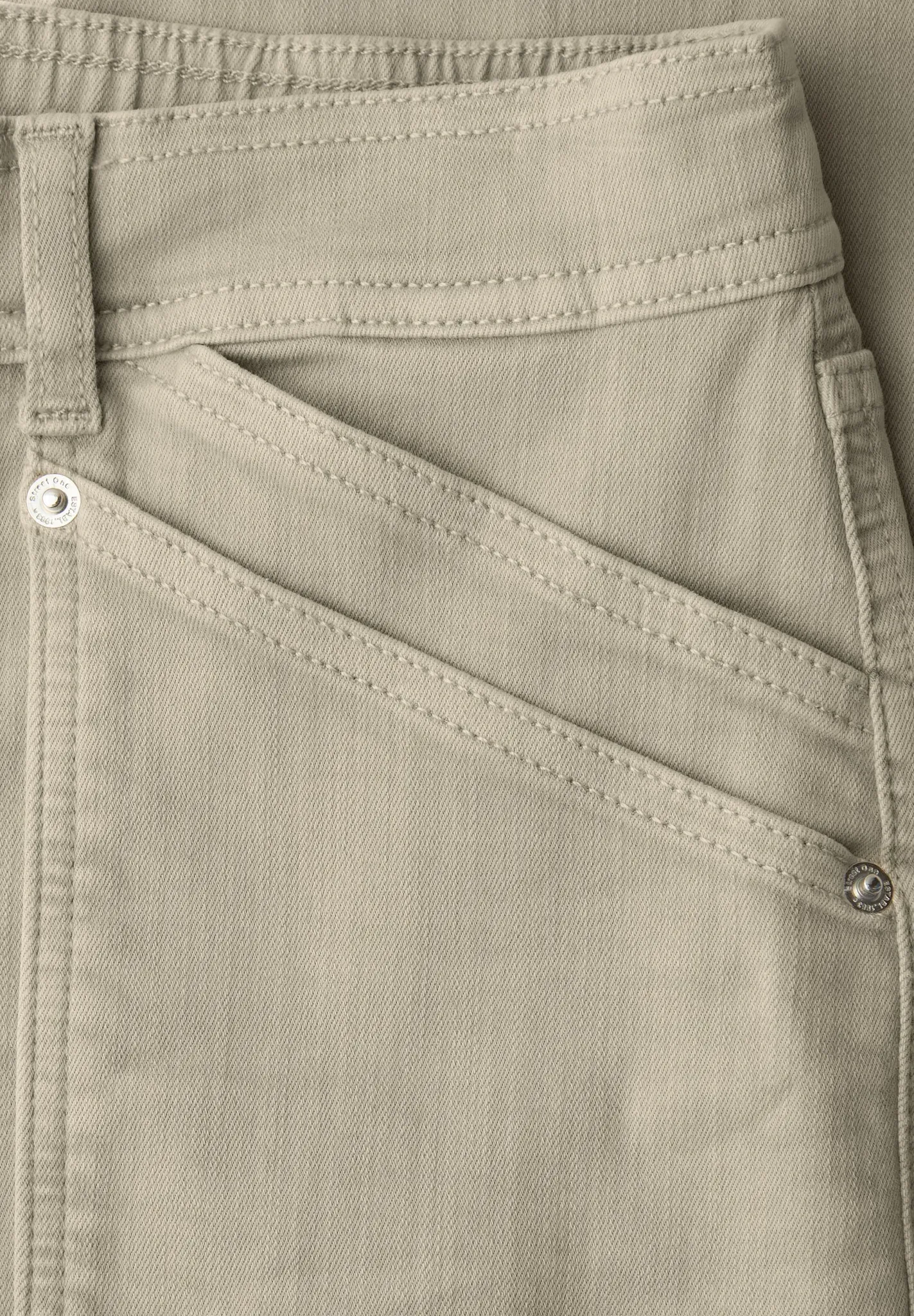 Loose-fit-Jeans STREET ONE, Damen, Gr. 36, Länge 28, beige washed, Jeans, 81% Baumwolle, 17% Polyester, 2% Elasthan, unifarben, knöchelfrei, Jeans, im Loose Fit
